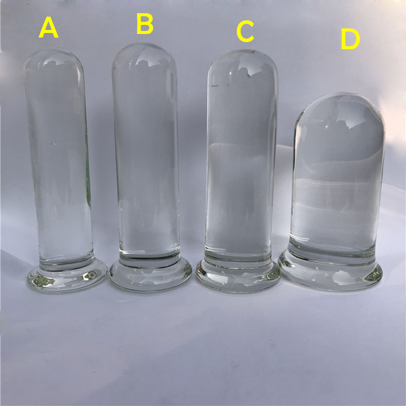 Glass Anal Dildo Butt Plug Large Prostate Massager Huge Fisting Expander Toy For Sensual Pleasure - 2