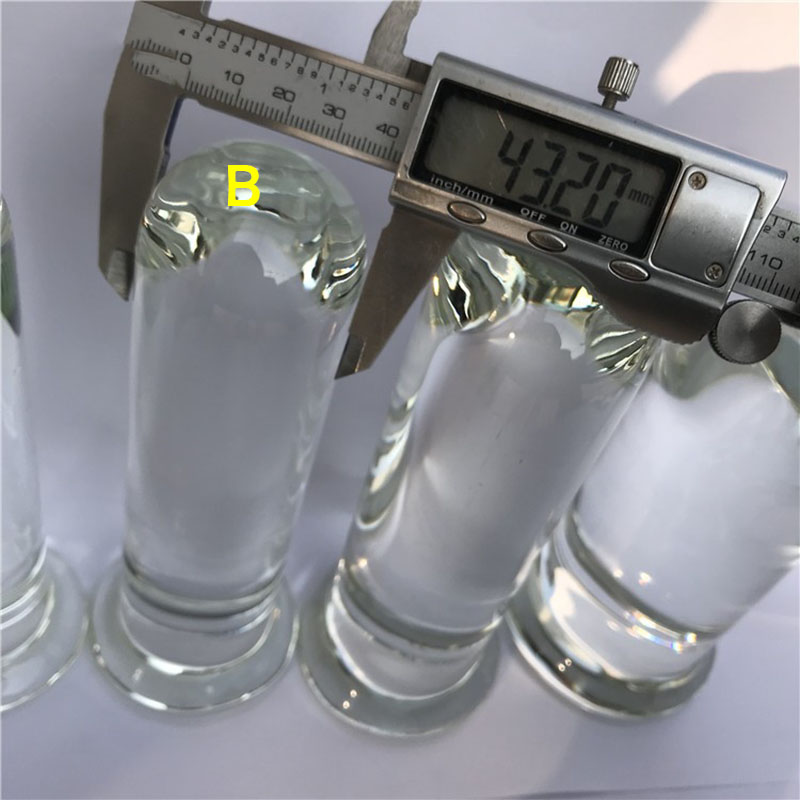 Glass Anal Dildo Butt Plug Large Prostate Massager Huge Fisting Expander Toy For Sensual Pleasure - 4