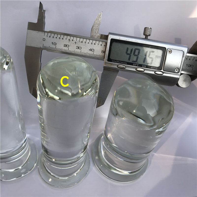 Glass Anal Dildo Butt Plug Large Prostate Massager Huge Fisting Expander Toy For Sensual Pleasure - 5