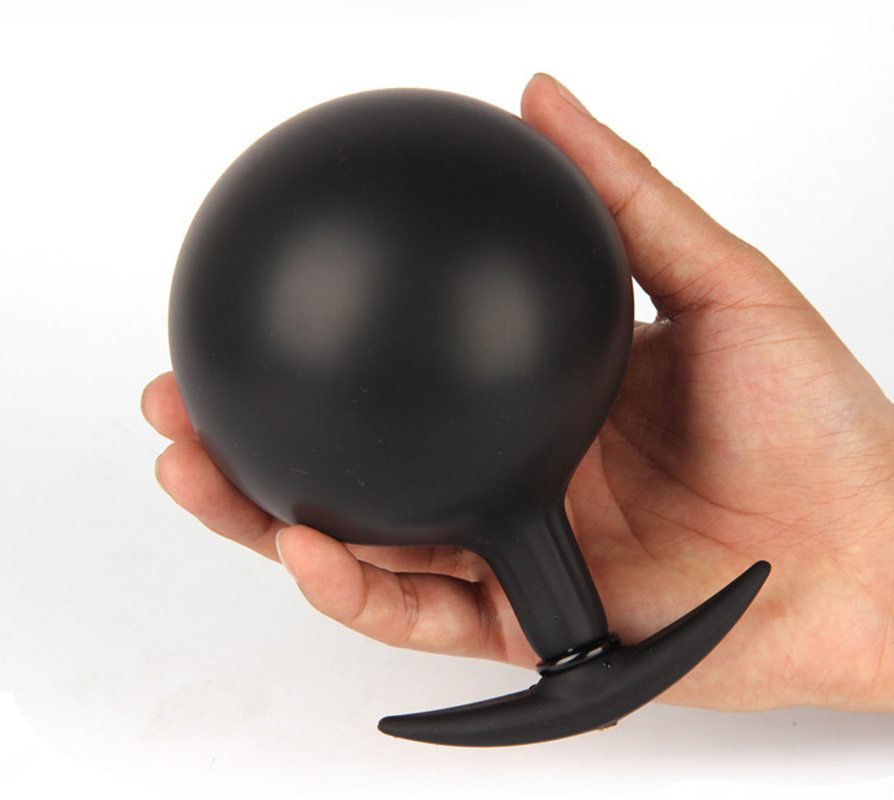 Expandable Inflatable Anal Plug With Builtin Metal Balls Vaginal Dildo Pump For Erotic Pleasure - 5