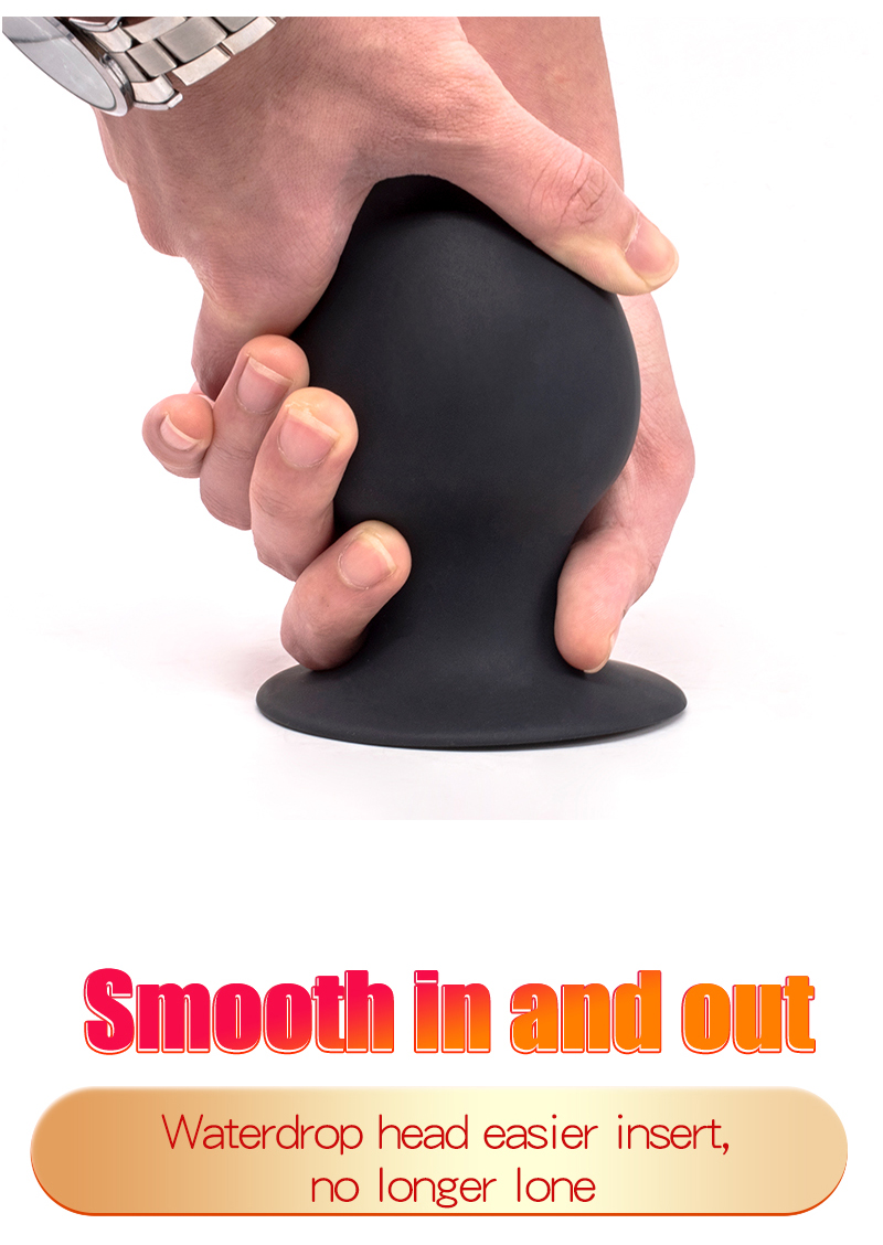 Silicone Large Butt Plug Anal Dilation Prostate Massager Suction Cup Dildo Gspot Stimulator Gay Sex Toy - 7