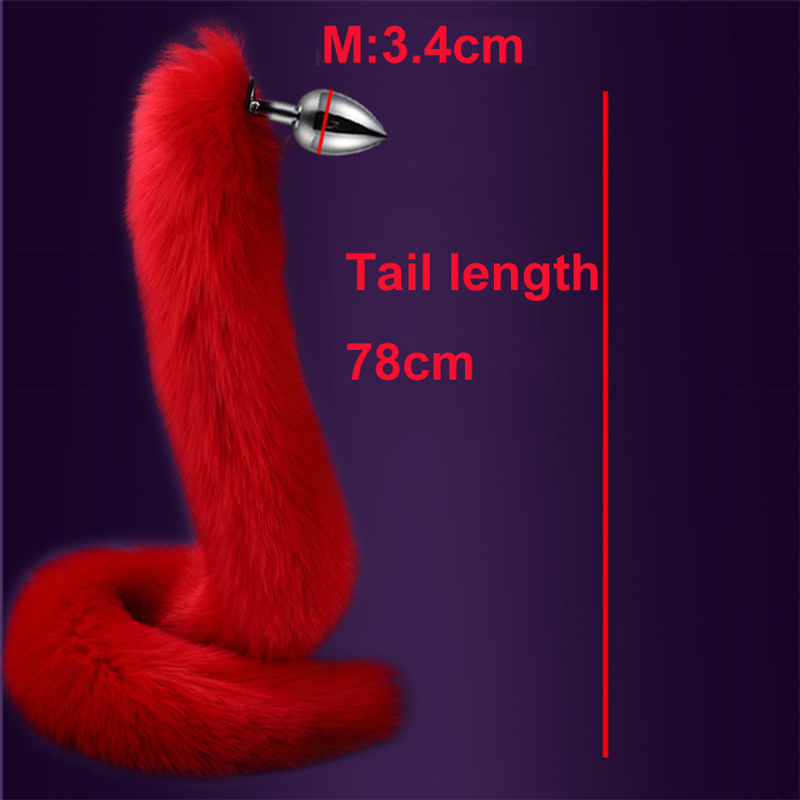 Extra Long 78cm Ninetail Fox Anal Plug Adult Fetish Sex Toy Womens Sm Cosplay Anus Expander - 5