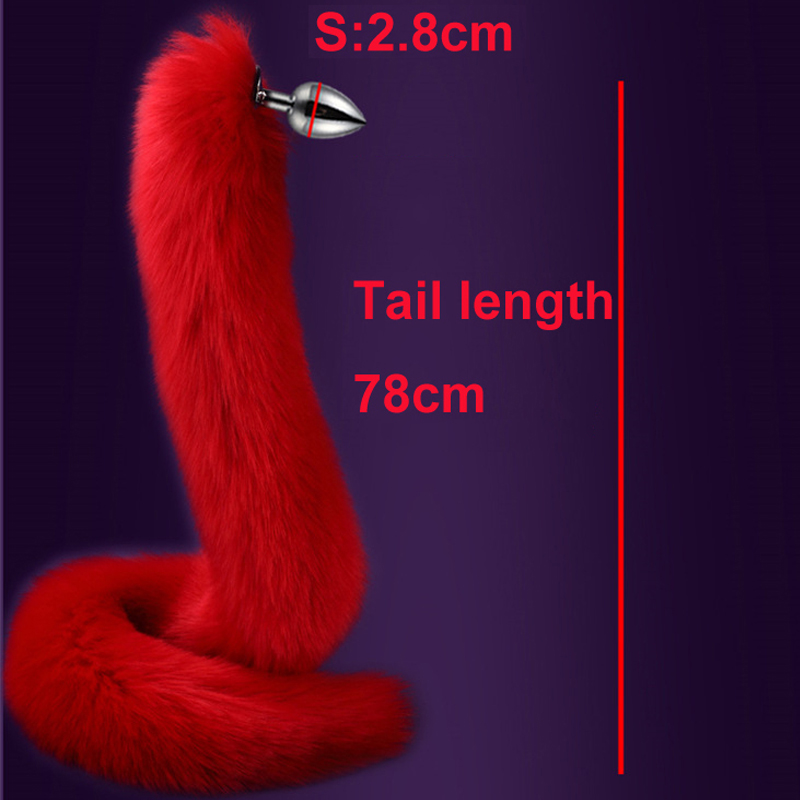 Extra Long 78cm Ninetail Fox Anal Plug Adult Fetish Sex Toy Womens Sm Cosplay Anus Expander - 6