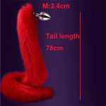 Nine Tail Fox Anal Plug Toys 78cm Super Long Animal Butt Cosplay Fetish Adult Sex For Women Sm Anus Expander - 6