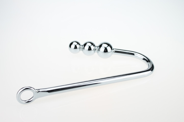 Stainless Steel Anal Hooks Metal Butt Plug With Strapon Balls Couples Intimate Stimulation Toy With Rope Hook - 2