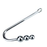 Stainless Steel Anal Hooks Metal Butt Plug Strap On Balls Sex Toys For Couple Rope Hook With 3 Anus Stimulation