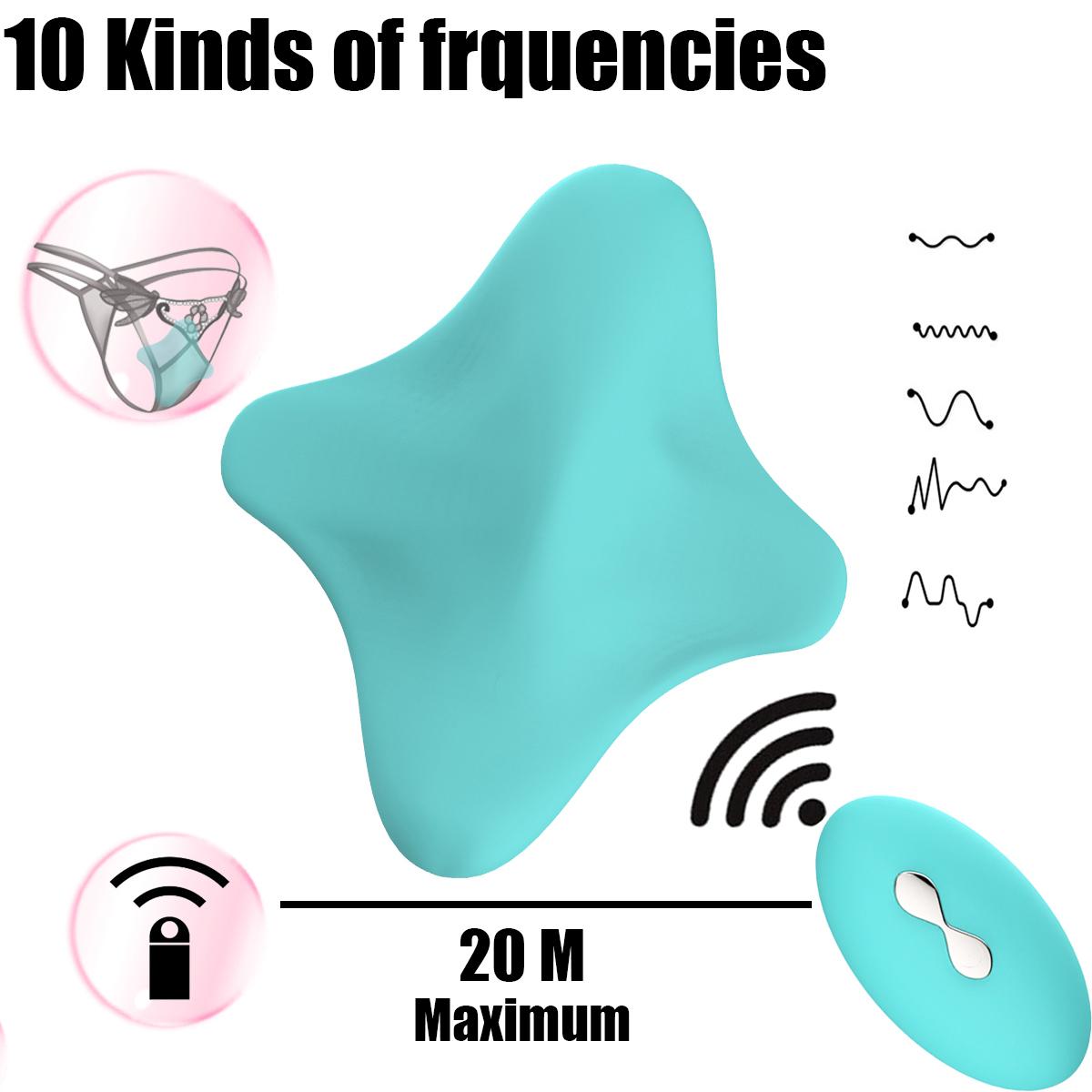 Silicone Wireless Remote Control Vibrating Panties Clitoral Clit Stimulator Adult Erotic Masturbator Toy For Women - 3