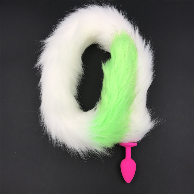 Silicone Anal Plug With Green Tail Bondage Bdsm Animal Roleplay Sex Toy For Couples Feiths H85135a - 14