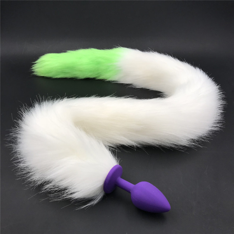 Silicone Anal Plug With Green Tail Bondage Bdsm Animal Roleplay Sex Toy For Couples Feiths H85135a - 15