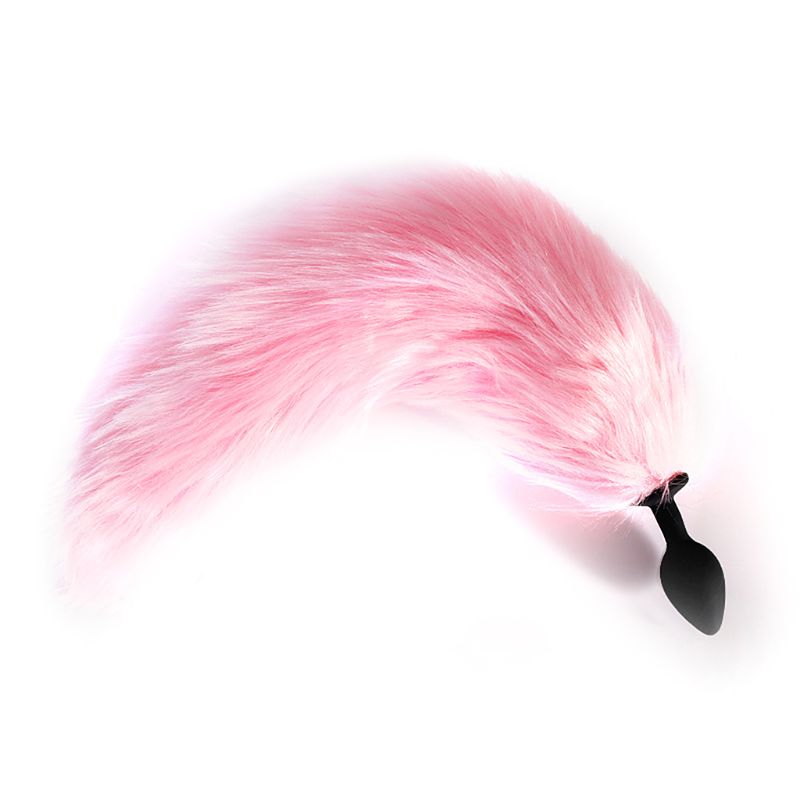 Led Silicone Anal Plug With Smooth Insert Adult Erotic Toy Game Cosplay Faux Fox Tail - 5