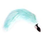Led Light Anal Butt Plug Silicone Insert Stopper Smooth Anus Adult Sex Toy Game Cosplay With Faux Fox Tail - 4