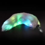 Led Light Anal Butt Plug Silicone Insert Stopper Smooth Anus Adult Sex Toy Game Cosplay With Faux Fox Tail - 5