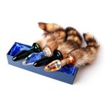 Glass Anal Plug With Fox Tail Cat Butt Juguetes Sexuales Adult Sex Toys Toy Products