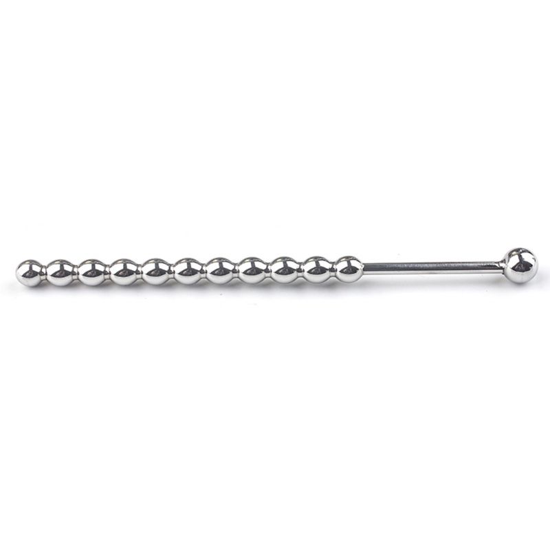 Stainless Steel Urethral Sounding Beaded Plug 1pc Ideal For Men Beginner Body Safe Easy To Clean - 3