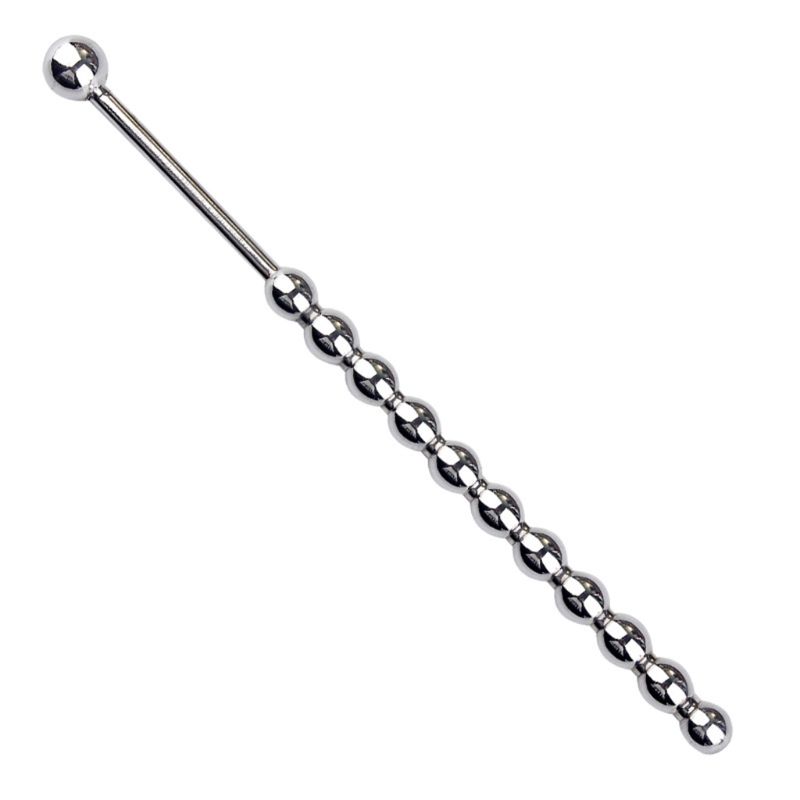 Stainless Steel Urethral Sounding Beaded Plug 1pc Ideal For Men Beginner Body Safe Easy To Clean - 6