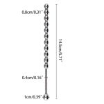 1pc Stainless Steel Stimulate Urethral Sounding Multi Beads Plug For Men Beginner - 5