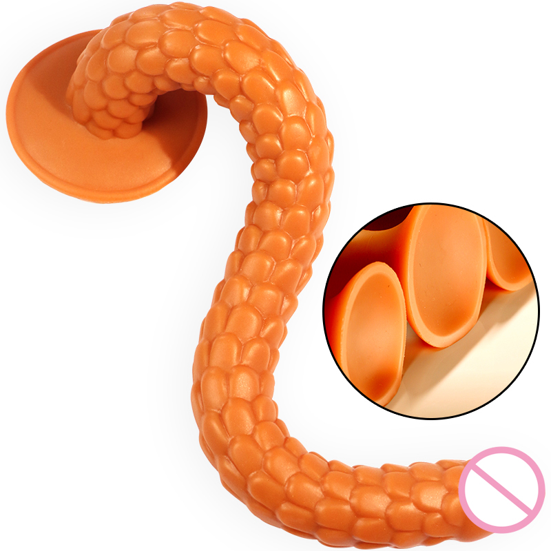 Extra Long Silicone Anal Dildo Unisex Adult Erotic Toy Soft Big Butt Plug Expander For Men Women Gay Anus Pleasure - 5