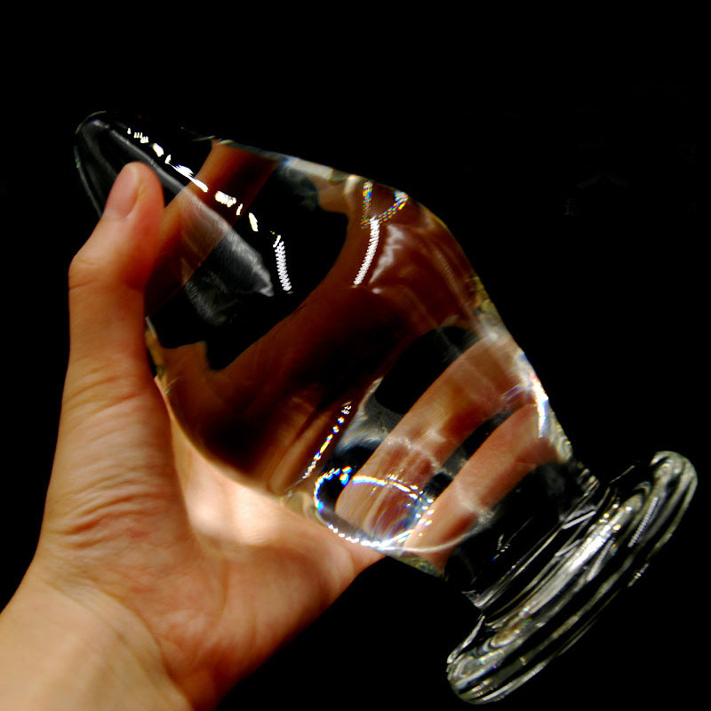 Extra Large 80mm Glass Dildo Unisex Gspot Anal Plug Adult Sex Toy For Masturbation Massaging And Pleasure Enhancement - 1
