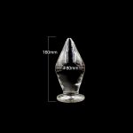 80mm Big Huge Glass Dildo Unisex Adult Butt Funny Toy Plug Anal Insert G-spot Massager Masturbation Sex Toys - 3