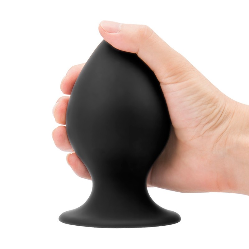 Black Silicone Anal Plug Set Soft Large Suction Cup Dildos For Men Adult Gay Erotic Sex Toys - 5