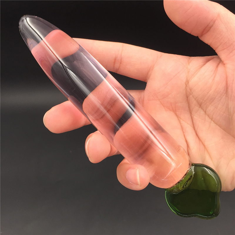 Pink Crystal Glass Dildo 5x28cm Gspot Anal Plug Vaginal Massager Couples Erotic Sex Toys - 6