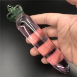 15 5x2 8cm Pink Radish Glass Crystal Dildo Anal Plug G Spot Dilation Vaginal Massage Stimulate Sex Toys For Couples - 3