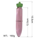 15 5x2 8cm Pink Radish Glass Crystal Dildo Anal Plug G Spot Dilation Vaginal Massage Stimulate Sex Toys For Couples - 6