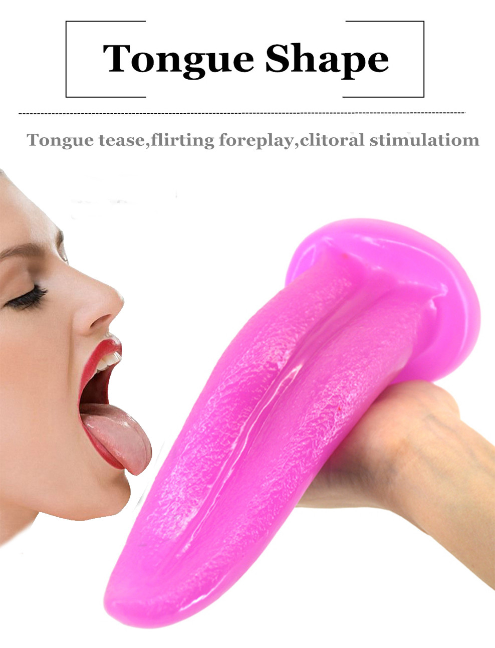 Silicone Tongue Teaser Dildo Gspot And Clit Stimulator Adult Sex Toy For Women Anal Plug Sensual Foreplay Masturbation Device - 4