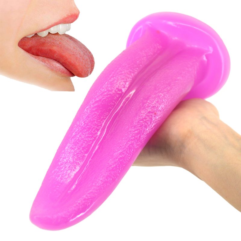 Unique Dildo Tongue Tease Flirt Foreplay Sex Anal Plug Clit G-spot Masturbate Stimulate Adult Products Toys For Women