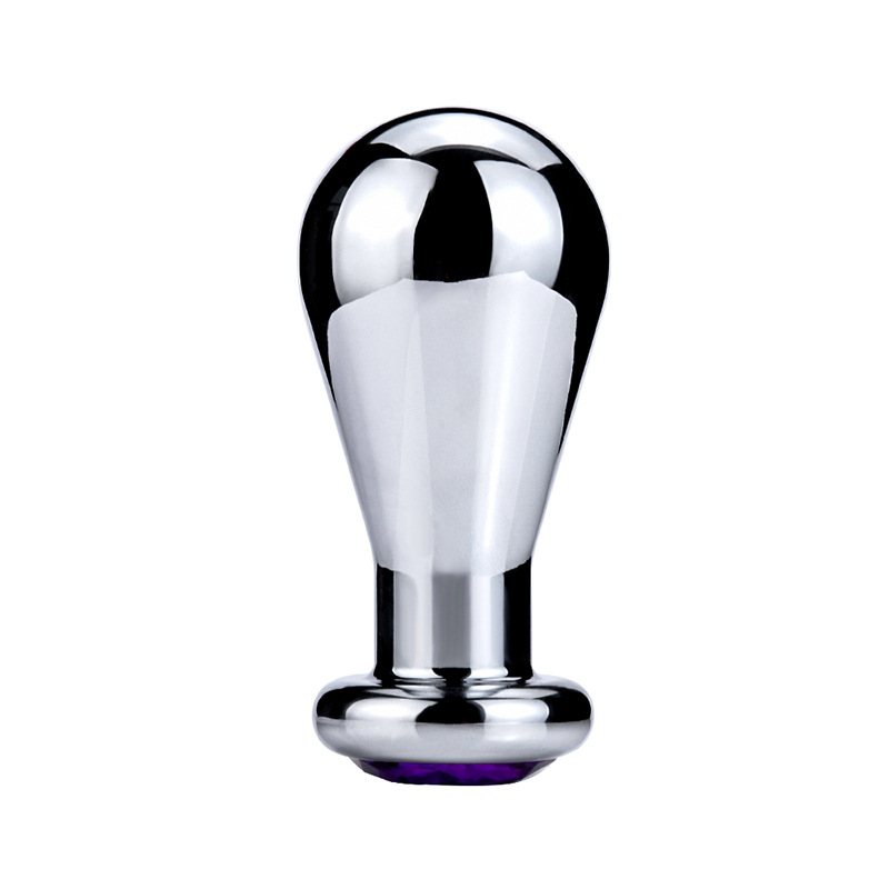 Stainless Steel Anal Plug Large Bulb Design Smooth Metal Dildo Discreet Sex Toy For Men - 11