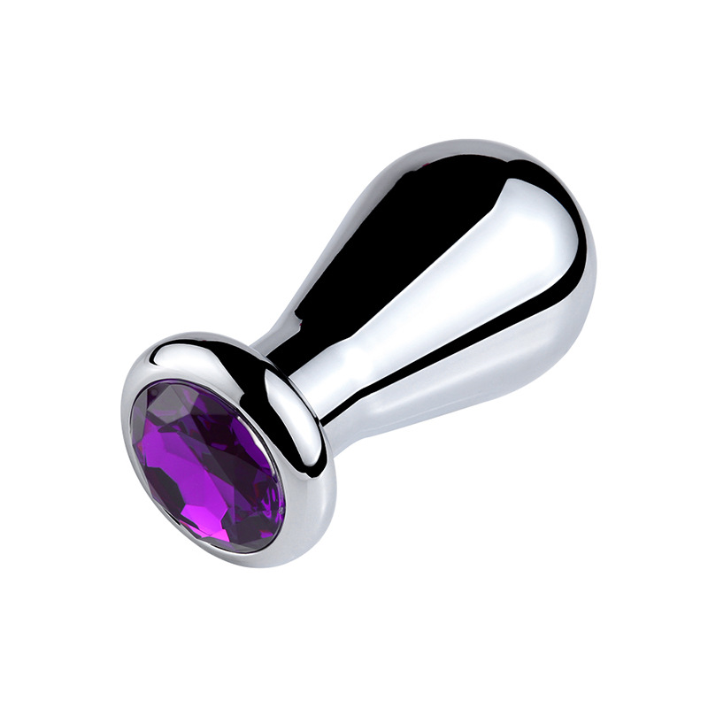 Stainless Steel Anal Plug Large Bulb Design Smooth Metal Dildo Discreet Sex Toy For Men - 16