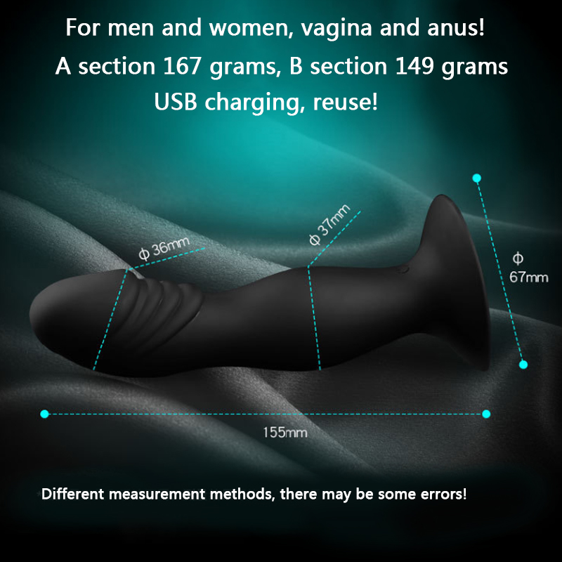 Prostate Vibrating Massager Anal Plug Waterproof 10 Powerful Stimulation Modes Silicone Adult Sex Toy For Men - 7
