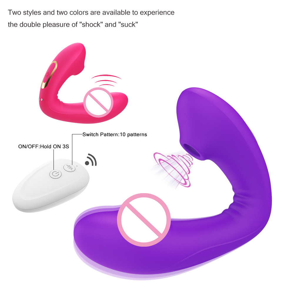 Wireless Vibrator Clitoral Stimulator Vaginal Suction Device Erotic Dildo For Women Sex - 1