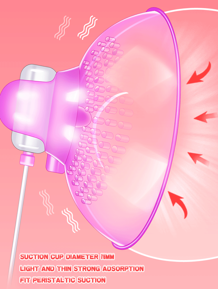 Lick Tongue Nipple Vibrator Clitoris Stimulator Breast Massage Sucker Cup Oral Sex Toy For Couples - 9