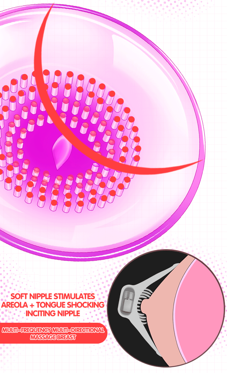 Lick Tongue Nipple Vibrator Clitoris Stimulator Breast Massage Sucker Cup Oral Sex Toy For Couples - 11