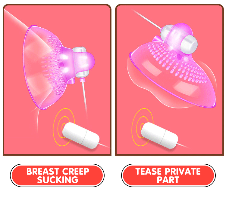 Lick Tongue Nipple Vibrator Clitoris Stimulator Breast Massage Sucker Cup Oral Sex Toy For Couples - 16