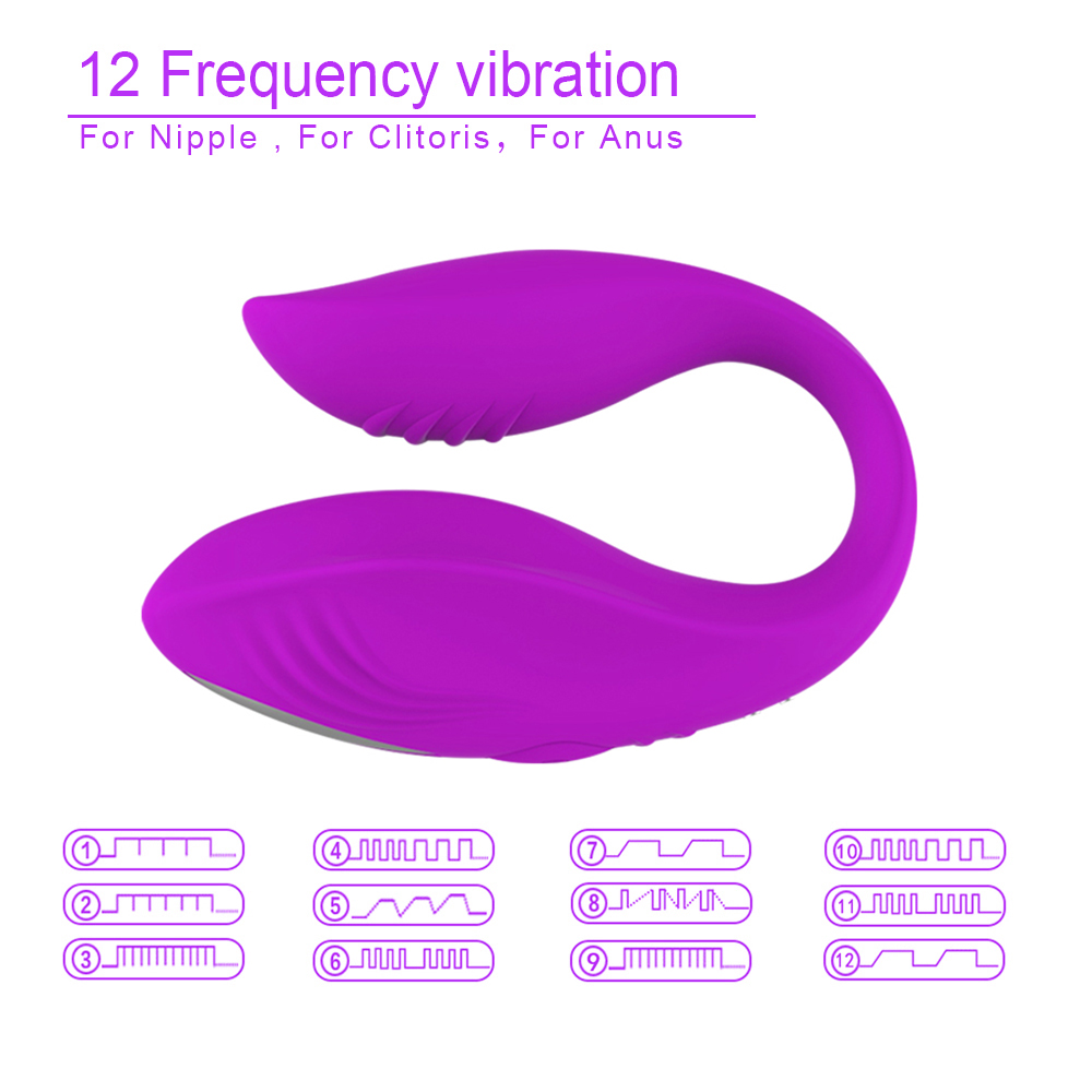 Usb Rechargeable Dual Vibrators Wireless Gspot Stimulation Utype Adult Toy For Couples Massager Sex Toy For Women - 2