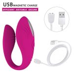 Wireless U Type Vibrator Adult Toys For Couples Usb Rechargeable Double Vibrators G Spot Stimulator Massager Sex Toy Woman - 3