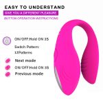Wireless U Type Vibrator Adult Toys For Couples Usb Rechargeable Double Vibrators G Spot Stimulator Massager Sex Toy Woman - 4