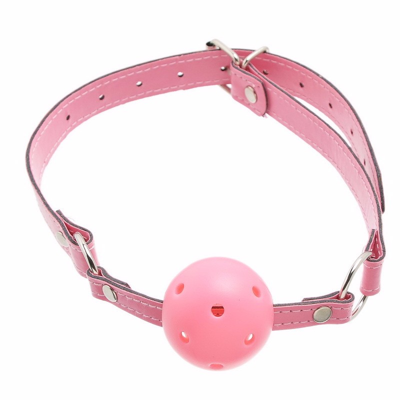 Pu Leather Alternative Toys Sex Product Hollow Mouth Gagged The Ball Horse With Type Oral Fixation Stuffed Xn0026 - 2