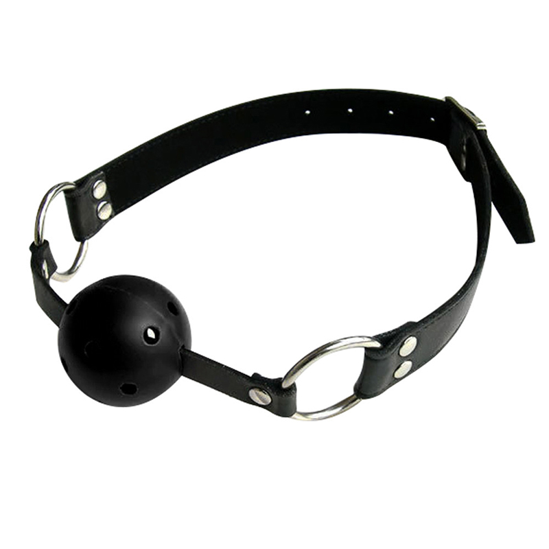 Pu Leather Alternative Toys Sex Product Hollow Mouth Gagged The Ball Horse With Type Oral Fixation Stuffed Xn0026 - 3