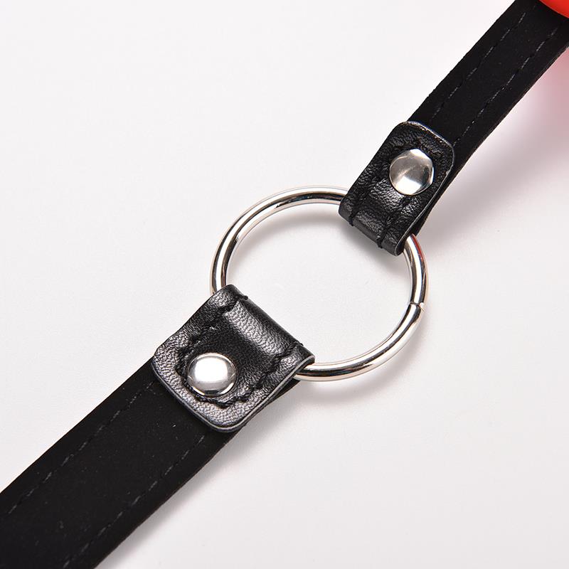 Pu Leather Alternative Toys Sex Product Hollow Mouth Gagged The Ball Horse With Type Oral Fixation Stuffed Xn0026 - 5