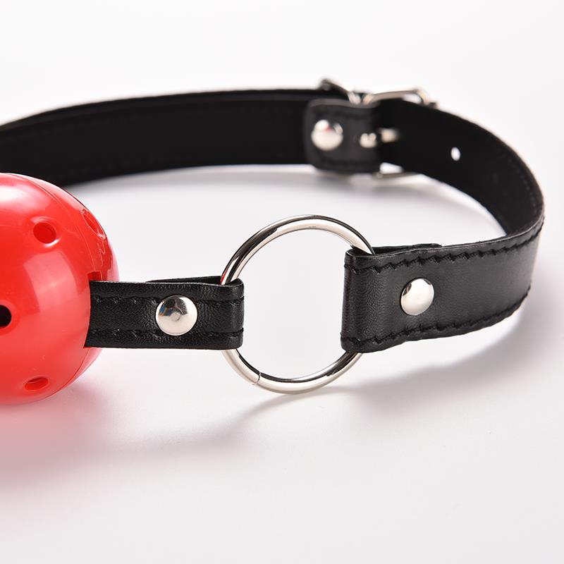Pu Leather Alternative Toys Sex Product Hollow Mouth Gagged The Ball Horse With Type Oral Fixation Stuffed Xn0026 - 6