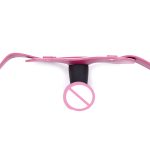 Penis Gag Silicone Open Mouth Leather Pink Dbsm Sex Bondage Restraints Toys For Couples - 5