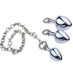 Metal Kit Set Anal Plug Vagina Spreader Clamp Pussy With Chain Bdsm Bondage Voyeur Accessory Adult Sex Toys For Couple Game Tool - 2