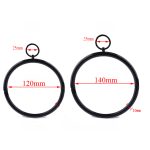 Camatech Slave Metal Locking Neck Collar Restraint Sm Stainless Steel Lockable Choker O-rings Necklace Bondage For Women Sex Toy - 2