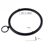 Camatech Slave Metal Locking Neck Collar Restraint Sm Stainless Steel Lockable Choker O-rings Necklace Bondage For Women Sex Toy - 5