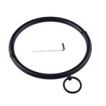 Camatech Slave Metal Locking Neck Collar Restraint Sm Stainless Steel Lockable Choker O-rings Necklace Bondage For Women Sex Toy - 6