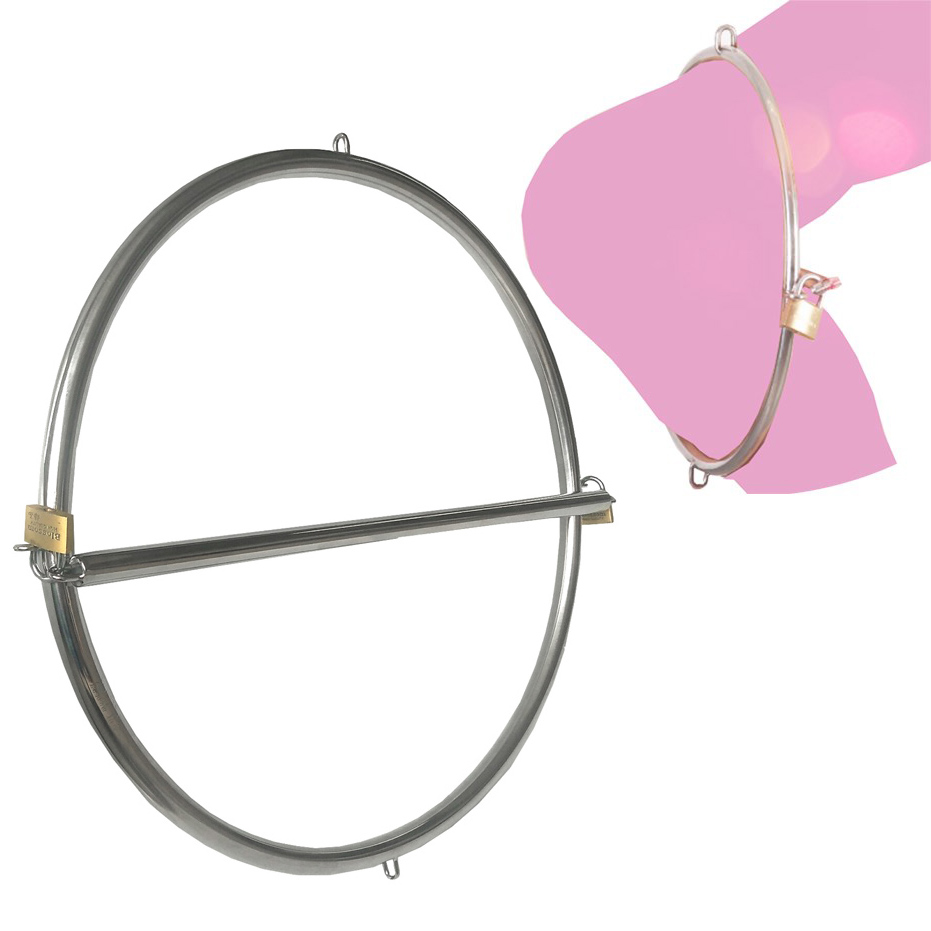 Beeger Adult Couples Stainless Steel Bondage Tools Waist Hip Restraints With Hanging Ring For Bdsm Fetish Play - 1
