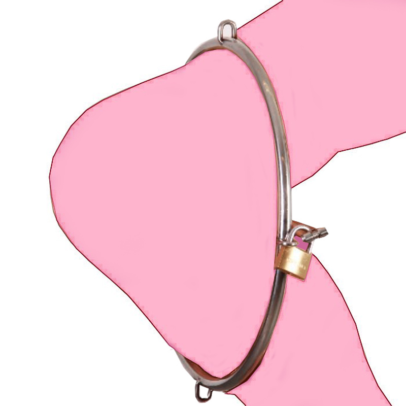Beeger Adult Couples Stainless Steel Bondage Tools Waist Hip Restraints With Hanging Ring For Bdsm Fetish Play - 8